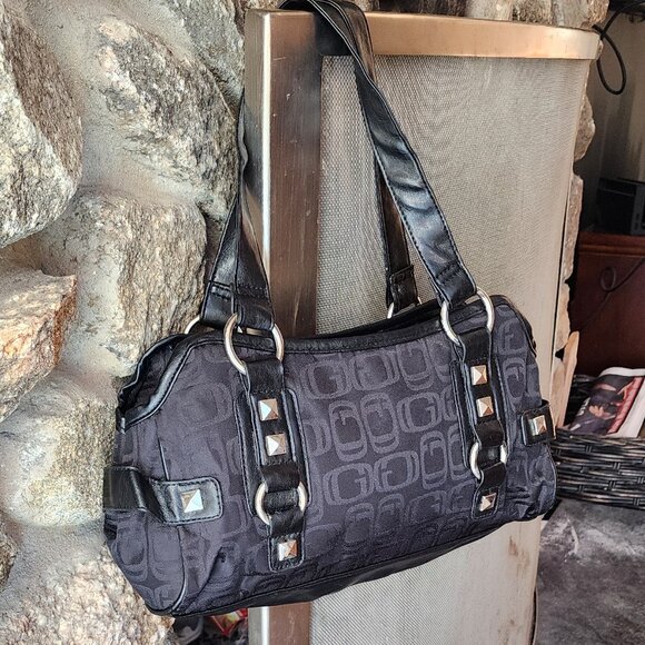 Payless Shoe Source Black Embellished Shoulder Bag - Picture 11 of 14